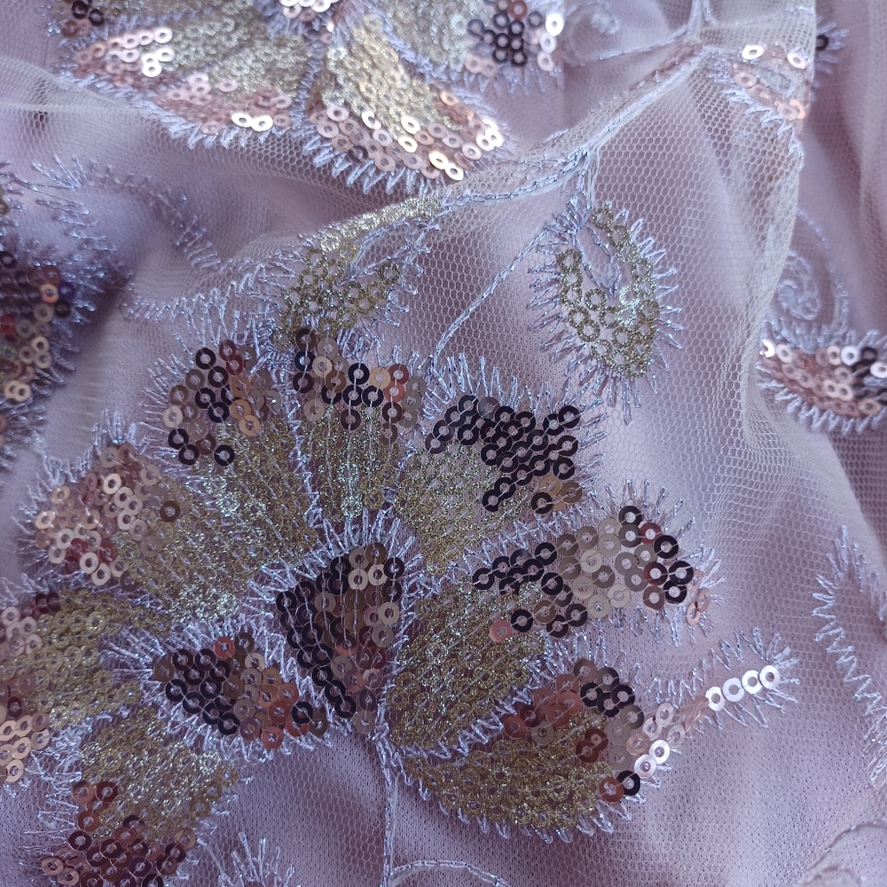 Maniju Sequin Mini Wrap Short Dress - Picture 7 of 9